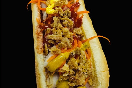 Хот-дог с беконом