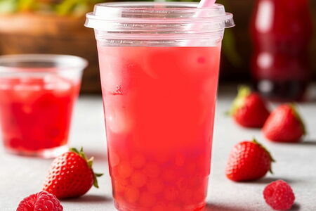 Бабл ти клубника-малина