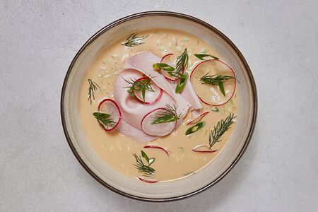 Окрошка с мортаделлой