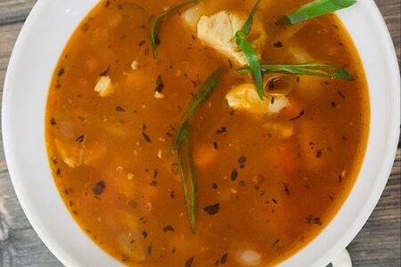 Суп картофельный с фасолью