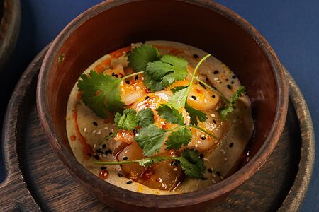 Чкмерули с креветками