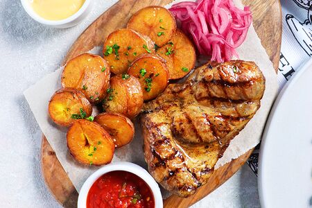 Стейк из свиной шеи 