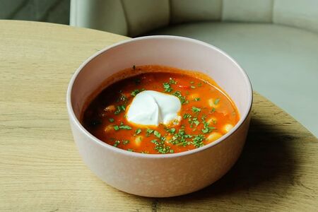 Минестроне с пельменями