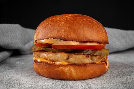 Мангал бургер с курицей