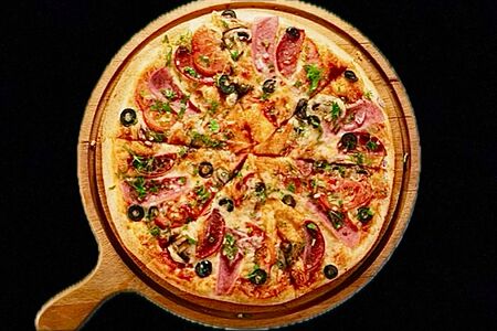 Пицца Мексиканская на тонком тесте