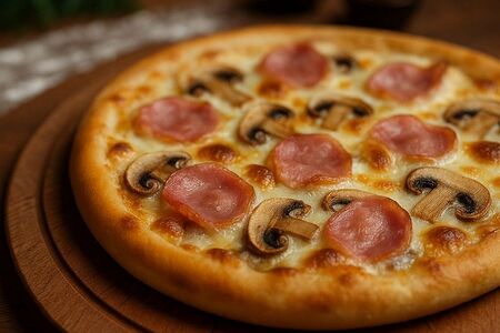 Ветчина с грибами