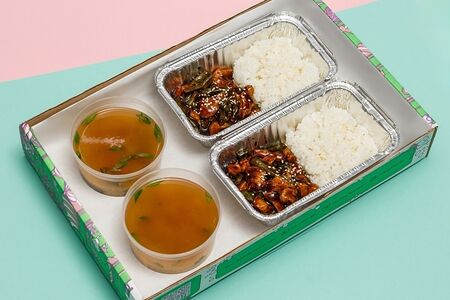 Takeeat вох На двоих с курицей терияки