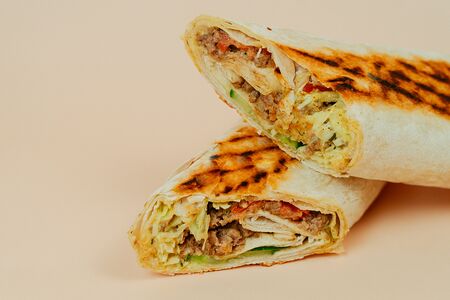 Шаурма с медово-горчичным соусом