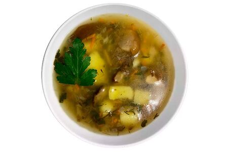 Суп с белыми грибами