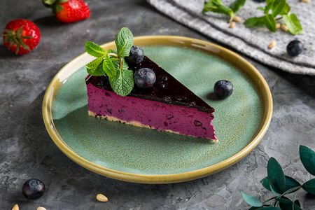 Черничный крем-чизкейк