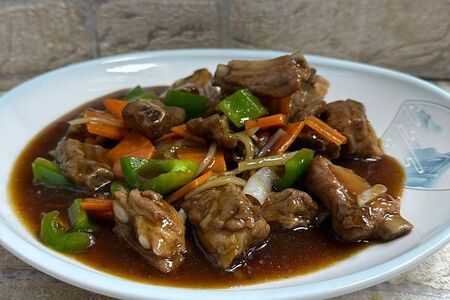 Ребрышки тушеные