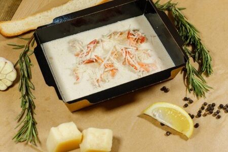 Креветки в сырном соусе