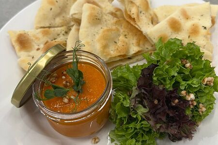 Икра баклажанная с фокаччо