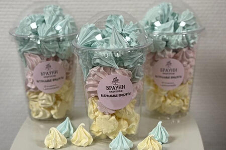 Меренга цветная стаканчик