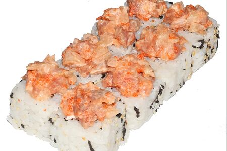 Ролл с тартаром из тунца и ананаса