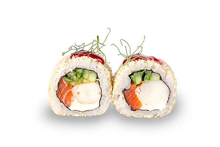 Ролл кунжут лосось