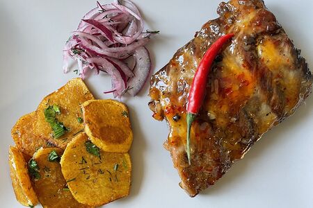 Свиные ребра в соусе сладкий чили