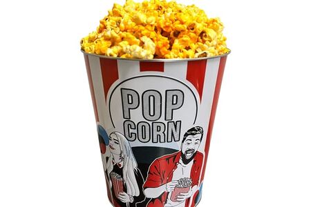 Попкорн сырный в жестяном ведре