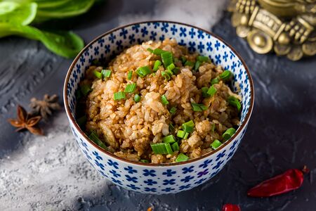 Рис с яйцом