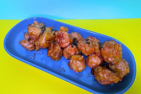 Попкорн из груши с шоколадной стружкой