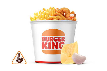 Кинг Букет «Креветки» Пармезан и Чеснок