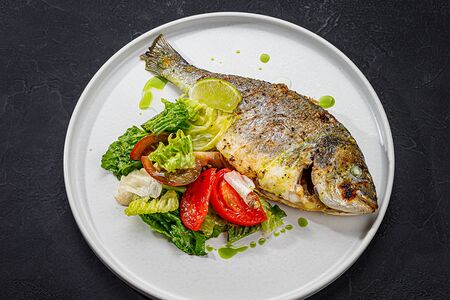 Дорадо на гриле