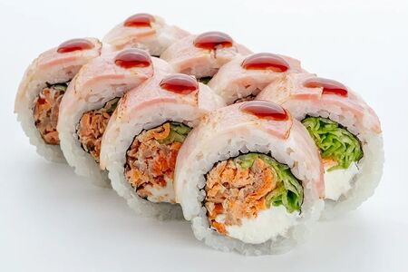 Бекон, лосось терияки и айсберг