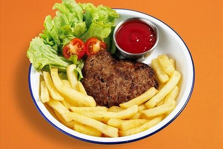 Котлета с фри