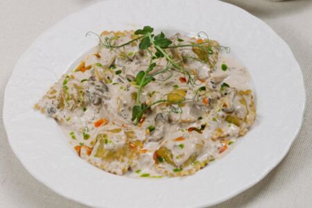 Равиоли с картофелем и грибами