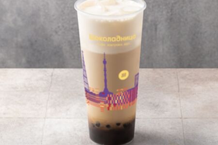 Милк бабл-ти Ассам с тапиокой и сырной пеной