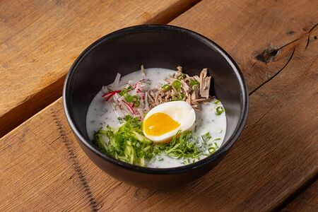 Окрошка с языком на мацони