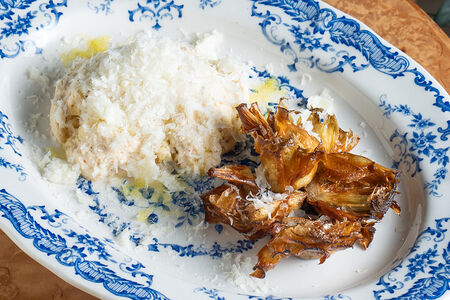 Артишоки с муссом из пармезана