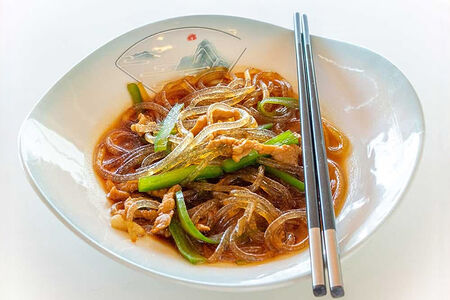 Фунчоза с мясом