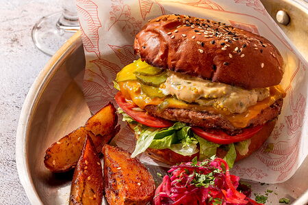 BeerБургер с коул слоу из корнеплода