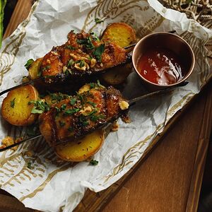 Ребра сазана с бейби картофелем