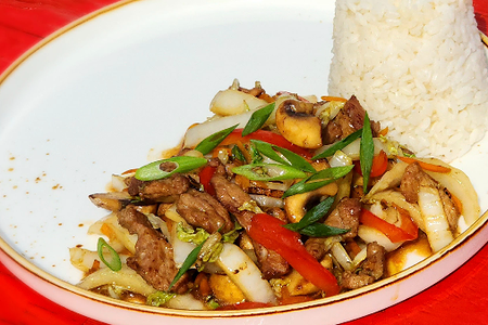 Вок Рис со свининой