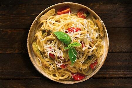 Паста Цыпленок Песто