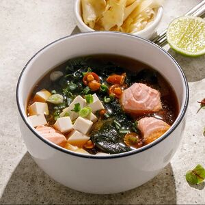 Мисо-суп с лососем