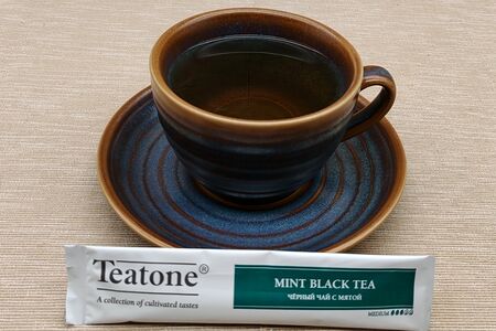 Чай черный с мятой