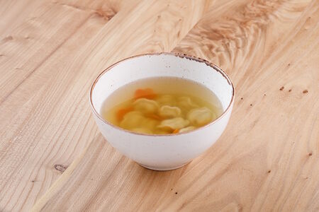 Суп с пельмешками