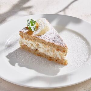 Торт с рикоттой и грушей