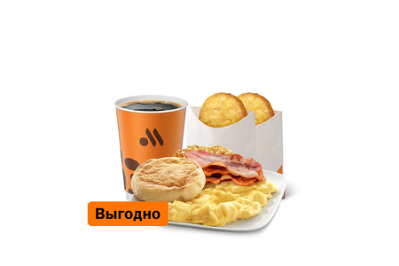 Омлет с беконом Большой Комбо