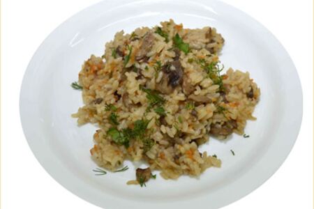 Плов с грибами