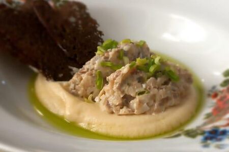 Форшмак с кремом из яблока 