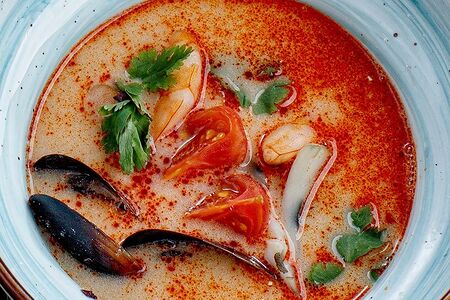 Том-ям с креветкой и кокосовым молоком