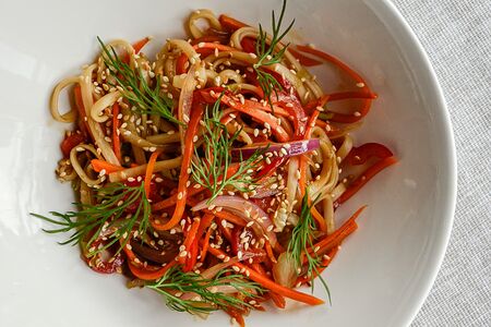 Лапша wok с морепродуктами