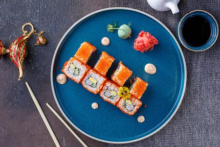 Роллы Калифорния с креветкой 