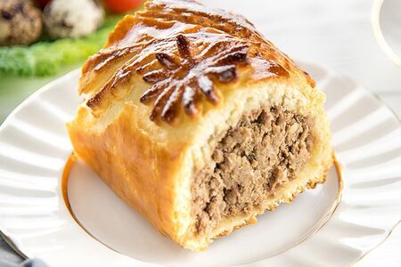 Кулебяка с мясом