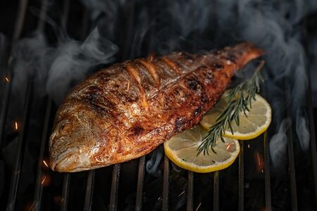 Дорадо на гриле