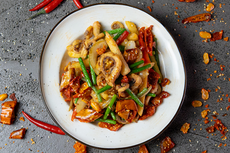 № 407 Стрелки чеснока с щупальцами кальмара